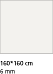Recommended cutout for Caesarstone Porcelain surfaces 160X160cm
