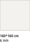 Recommended cutout for Caesarstone Porcelain surfaces 160X160cm